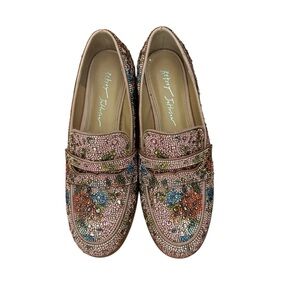 Betsey Johnson Pink Floral Flats